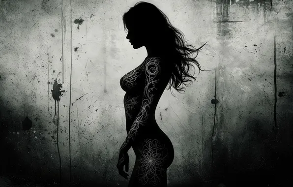 Картинка girl, woman, beautiful, tattoos