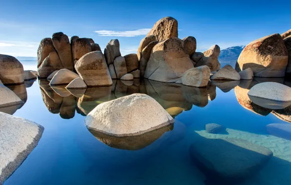 Море, пейзаж, природа, камни