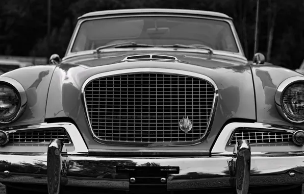 Ретро, классика, передок, studebaker hawk