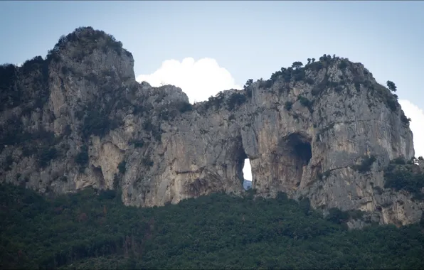 Japan, windows, Nature, mountain