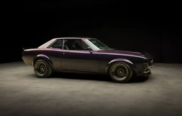 Toyota, vehicle, classic car, Toyota Celica, Powered 1977, purple cars