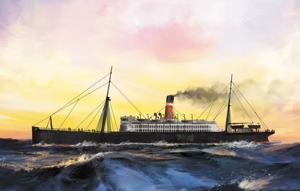Волны, корабль, canada, Transatlantic Ships