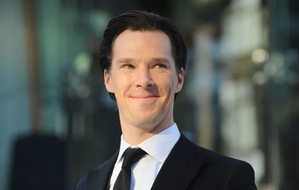 Улыбка, фон, мужчина, актёр, Бенедикт Камбербэтч, Benedict Cumberbatch, британский актер
