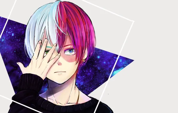 Парень, My Hero Academia, Boku No Hero Academia, Тодороки Шото, Моя Геройская Академия