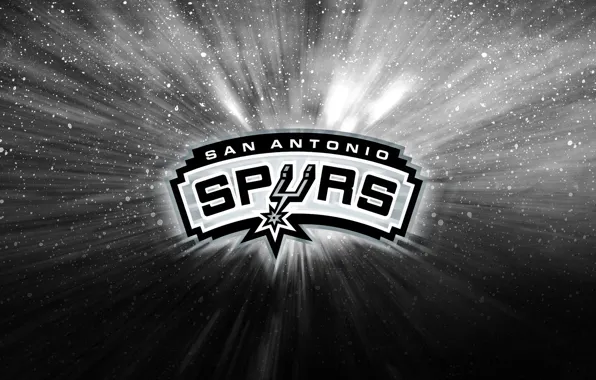 Черный, Серый, Баскетбол, Фон, NBA, San Antonio Spurs, Сан Антонио
