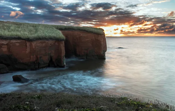 Картинка море, берег, утро