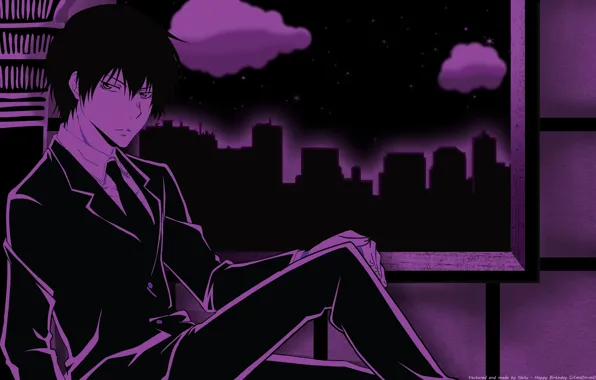 Аниме, арт, Katekyo Hitman Reborn!, Хибари Кёя