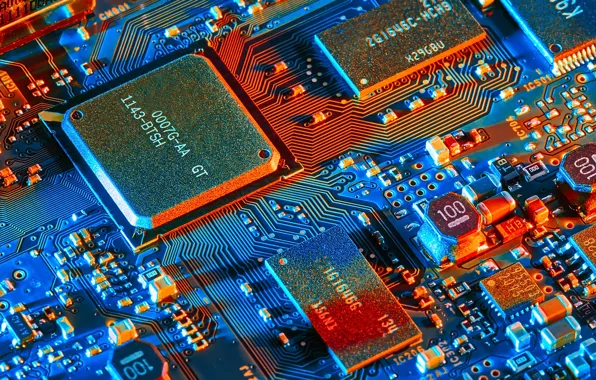 Картинка electronics, electronic components, microprocessor, electrical circuit