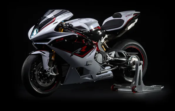 Картинка мотоцикл, черный фон, MV Agusta, MV Agusta F4 RR