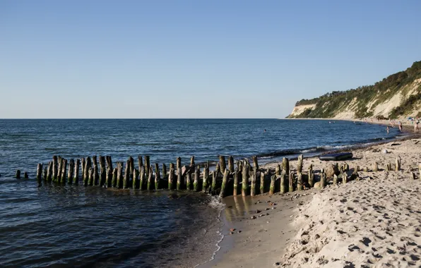 Море, пейзаж, закат, балтика