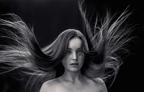 Картинка волосы, портрет