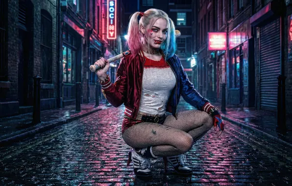 Картинка chaos, queen, harley, quinn