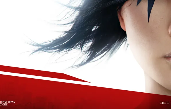 Девушка, лицо, Mirror's Edge, DICE. EA