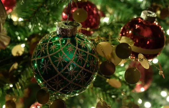 Картинка игрушки, елка, новый год, шар, рождество, укращение