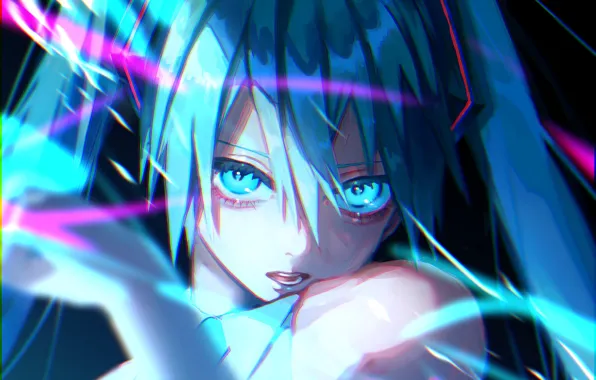 Девушка, Hatsune Miku, Vocaloid