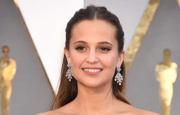 Улыбка, актриса, Швеция, церемония, Оскар, Алисия Викандер, Alicia Vikander