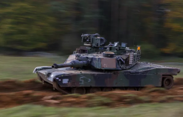 Картинка скорость, танк, бронетехника, Abrams, Абрамс, M1A2