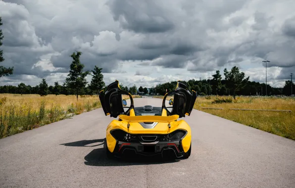 Картинка McLaren, McLaren P1, rear view, P1