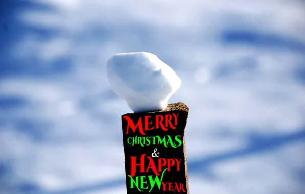 Картинка Christmas, Snow, Holiday, New year