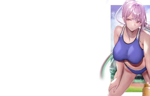 Girl, hot, sexy, boobs, anime, chocolate, breasts, big boobs