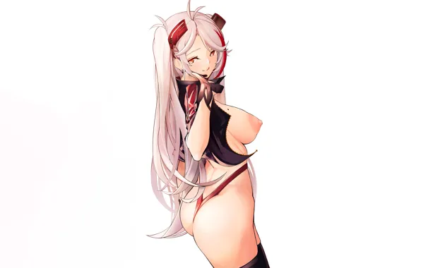 Girl, sexy, lingerie, ass, pantsu, panties, thighhighs, pink hair