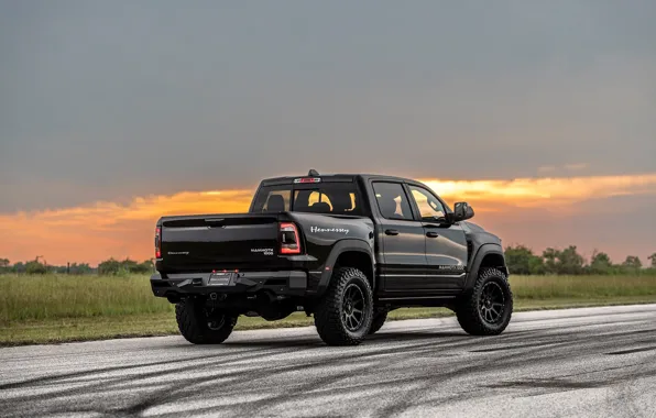 Dodge, Джип, Пикап, вид сзади, Hennessey, Ram, Mammoth, 2021