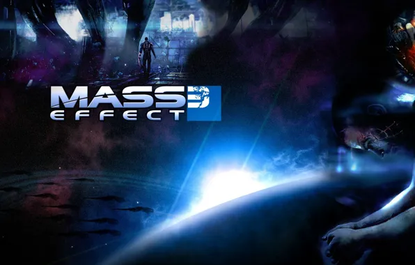 Космос, фантастика, Шепард, Mass Effect 3