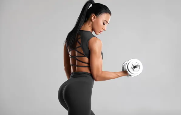 Спина, фигура, фитнес, figure, hair, pose, workout, fitness