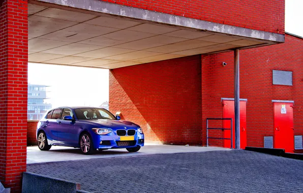 Картинка машина, синяя, BMW F20 - 118i, Sport Packet