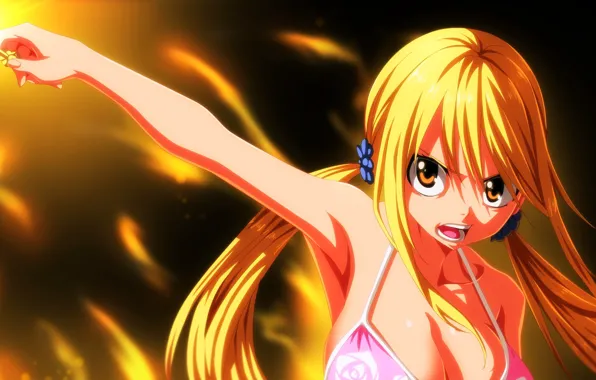 Game, anime, Lucy, blonde, asian, manga, japanese, Fairy Tail
