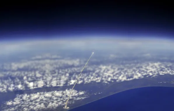 Картинка атмосфера, space, Ракета, запуск, rocket, launching