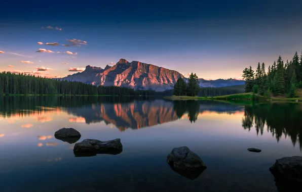 Картинка озеро, Канада, Serenity, Two Jack Lake