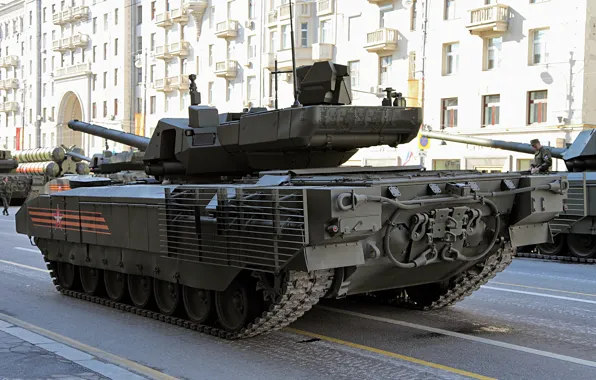 Москва, Парад Победы, 9 Мая, Армата, Т-14, Репетиция