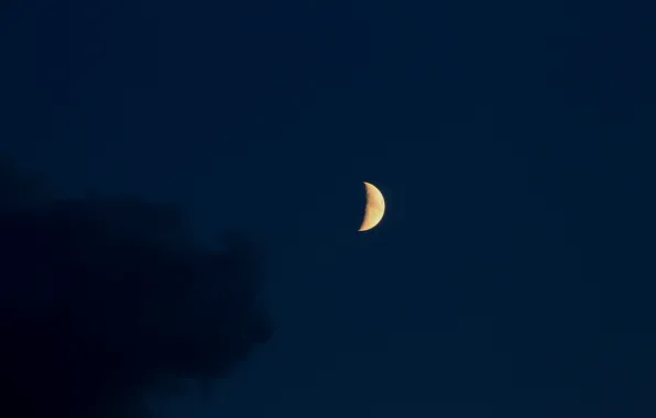 Картинка небо, природа, луна, вечер, туча, Stan