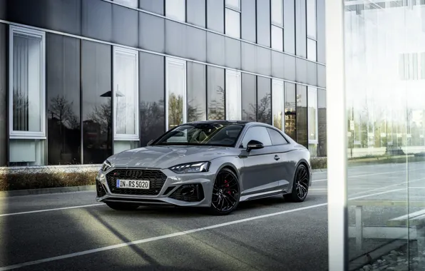 Audi, улица, здание, купе, RS 5, 2020, RS5 Coupe