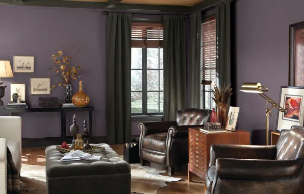 Дизайн, стиль, комната, интерьер, гостиная, кожаные кресла, by Den Sherwin Williams, Color trends of the …