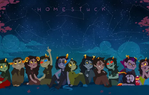 Небо, звезды, stars, Homestuck
