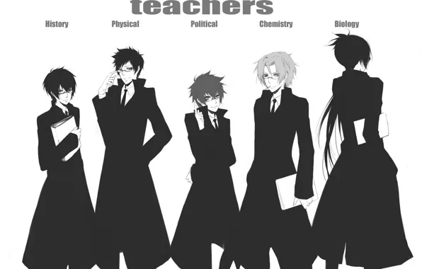 Аниме, парни, мафия, Sawada Tsunayoshi, Rokudou Mukuro, Katekyo Hitman REBORN!, Hibari Kyoya, Gokudera Hayato