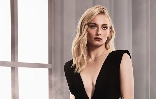 Портрет, блондинка, красотка, Sophie Turner, Софи Тернер