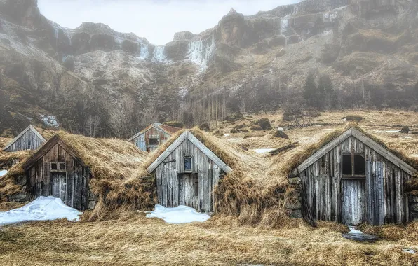 Картинка Iceland, Village, Abandoned
