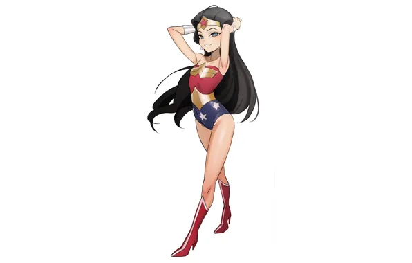Girl, sexy, long hair, legs, anime, blue eyes, beautiful, pretty