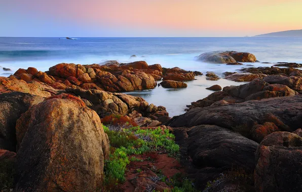 Картинка море, камни, берег, побережье, Австралия