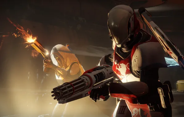 Gun, game, armor, weapon, rifle, suit, Destiny, Destiny 2