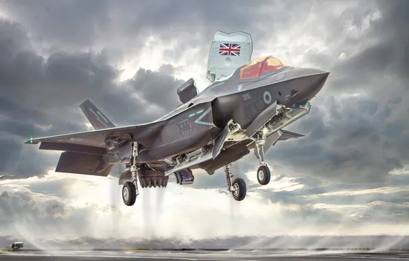 Великобритания, истребитель-бомбардировщик, royal navy, Lockheed Martin F-35B Lightning II