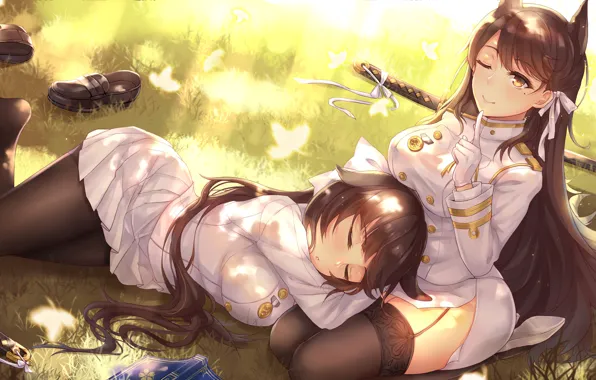 Girl, sexy, long hair, boobs, anime, beautiful, brunette, breasts
