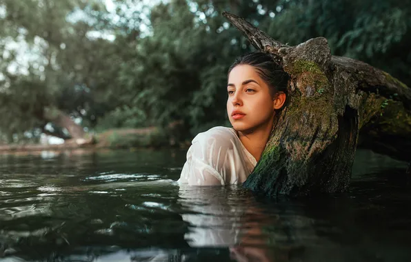Вода, девушка, природа, мокрая, Дмитрий Бегма