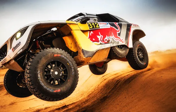 Песок, Авто, Спорт, Машина, Скорость, Колесо, Peugeot, Red Bull