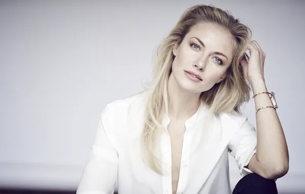 Взгляд, девушка, лицо, портрет, блузка, Melanie Laurent