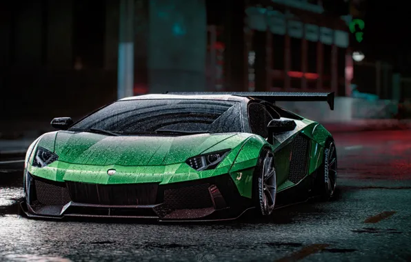 Картинка Lamborghini, NFS, Aventador, Electronic Arts, Need For Speed, Liberty Walk, Need For Speed 2015, game …