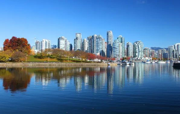 Vancouver, skyline, real, yaletown